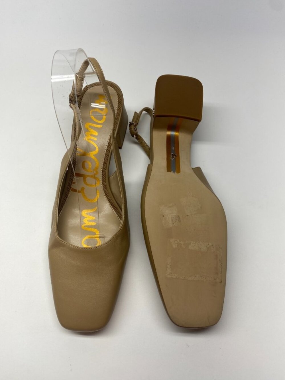 Sam Edelman Womens Terra Soft Beige Leather Slingback Pump Sz 11 - Picture 10 of 10